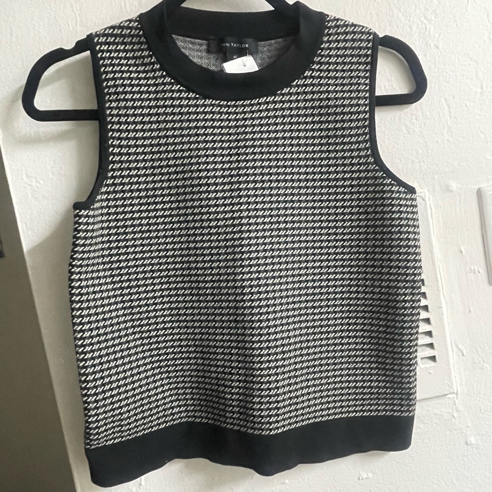 Ann Taylor Herringbone Vest